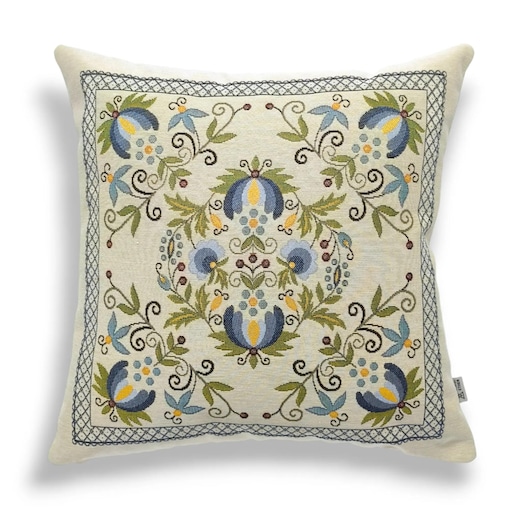 Dwustronna ludowa poduszka gobelinowa 45x45 Legenda