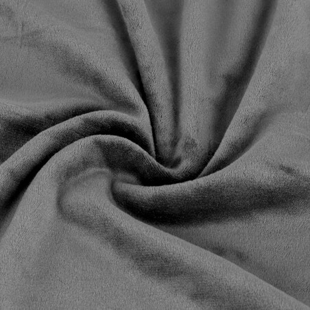 Pokrowiec Na Krzesło Xl Szary Welur Elastyczny