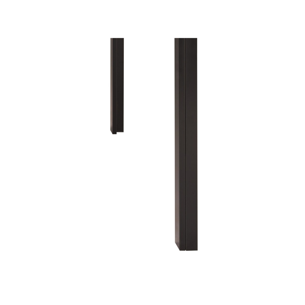 Stół do jadalni LAVOS Czarny 80 cm 120 cm Metal
