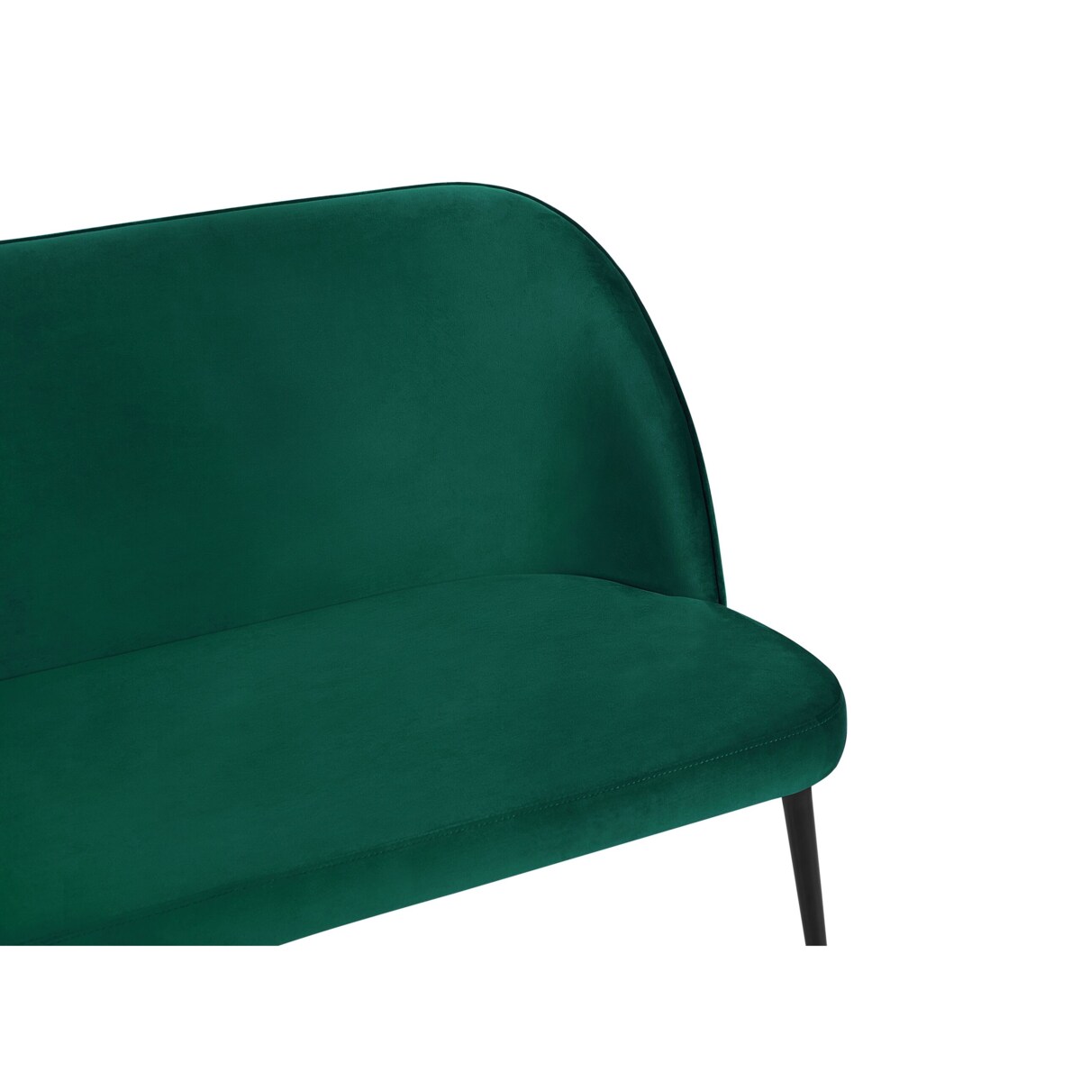 Sofa 2-osobowa welurowa zielona OSBY