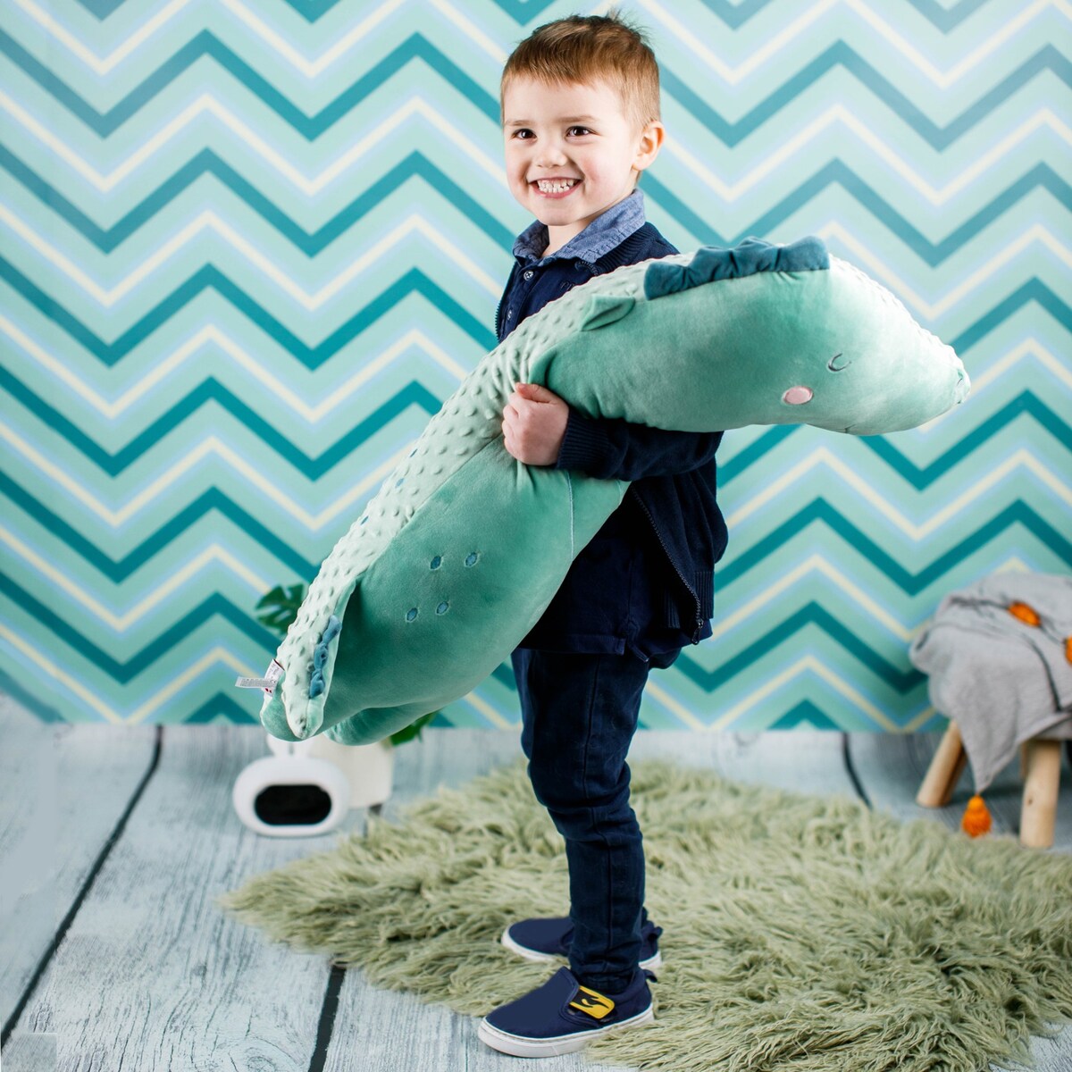 InnoGIO GIOplush Krokodyl Elliot Maskotka Poduszka 75 cm