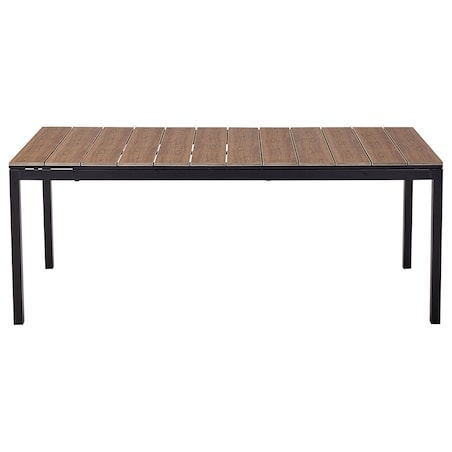 Stół ogrodowy rozkładany TOFANE 198/248 cm 90 cm Brązowy