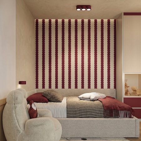 Kinkiet AURA burgund Gx53