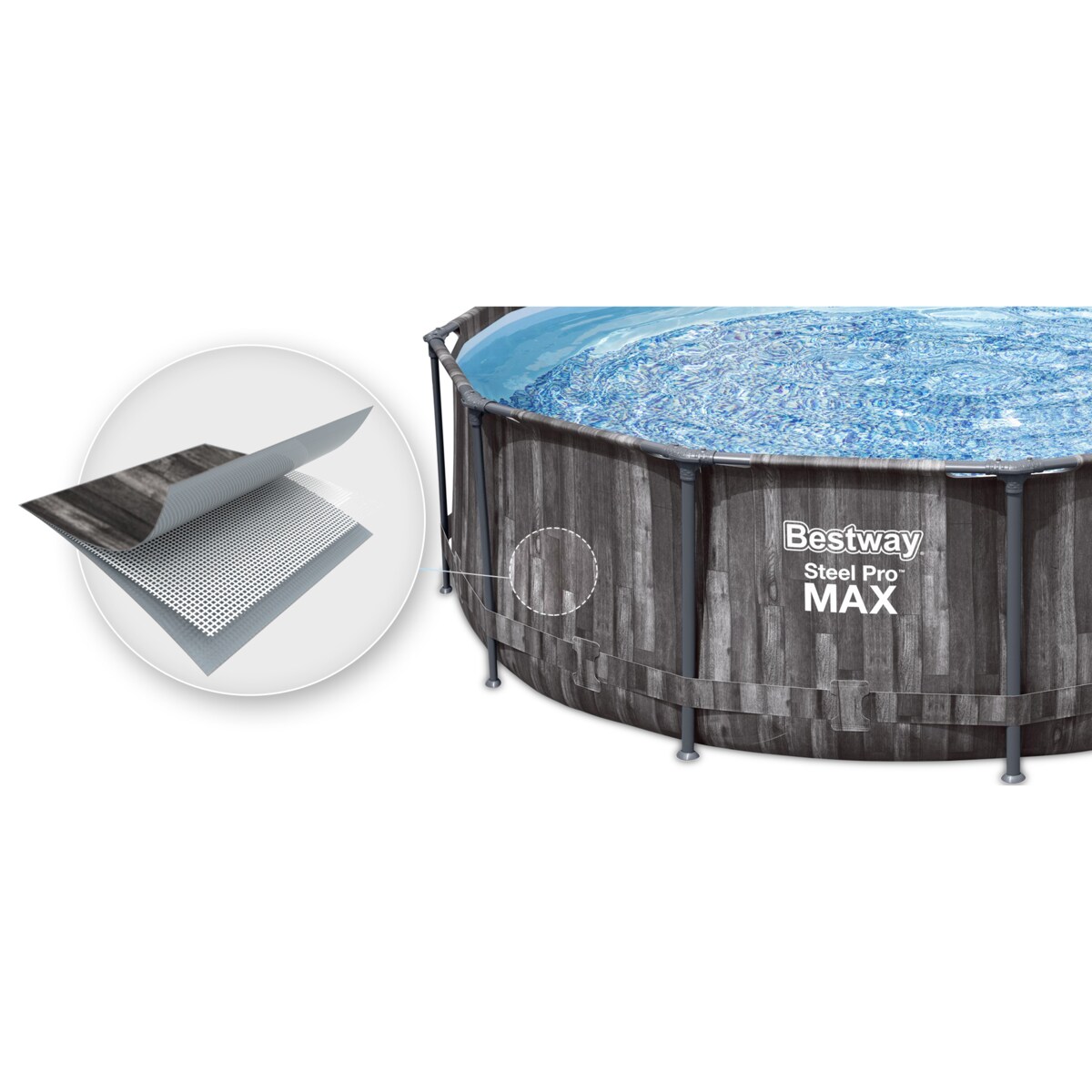 Basen ogrodowy stelażowy 427x107 cm Bestway 5614Z