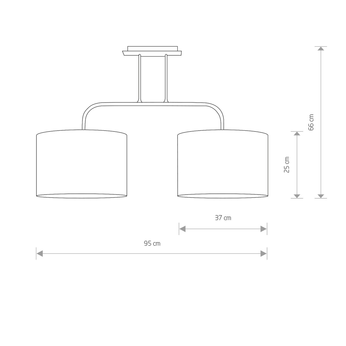 Lampa sufitowa 4962 ALICE M Czarny Nowodvorski | home&you