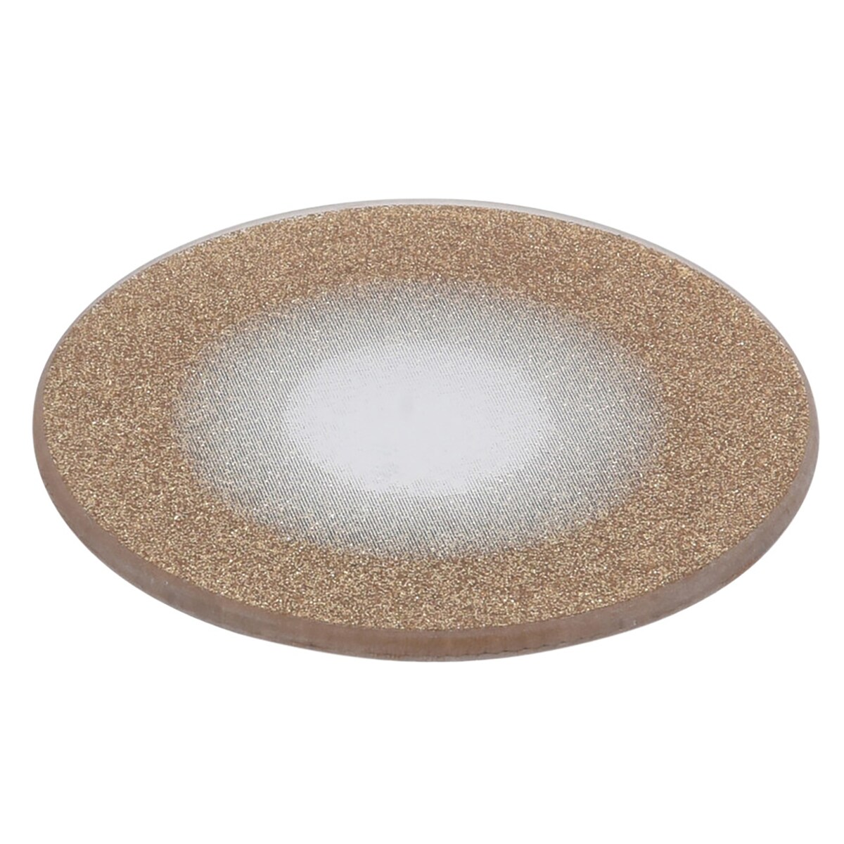 Podkładka Podstawka Pod Świecę Dekoracyjna Złota Z Brokatem 15 cm