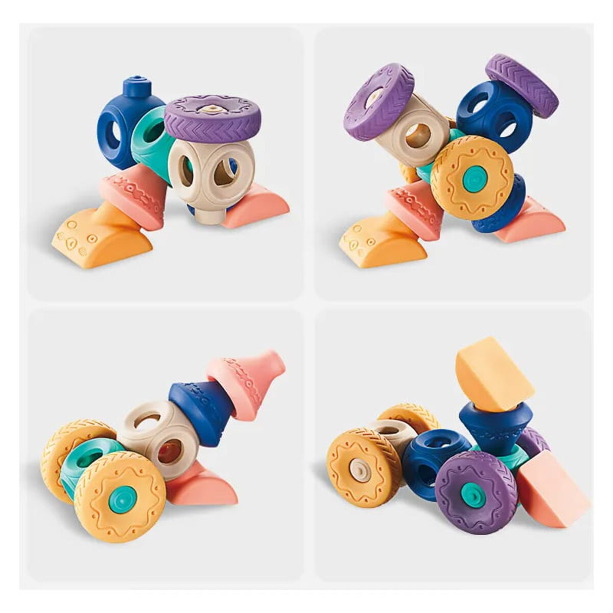 Kosmiczne sondy - klocki sensoryczne 13 elementów