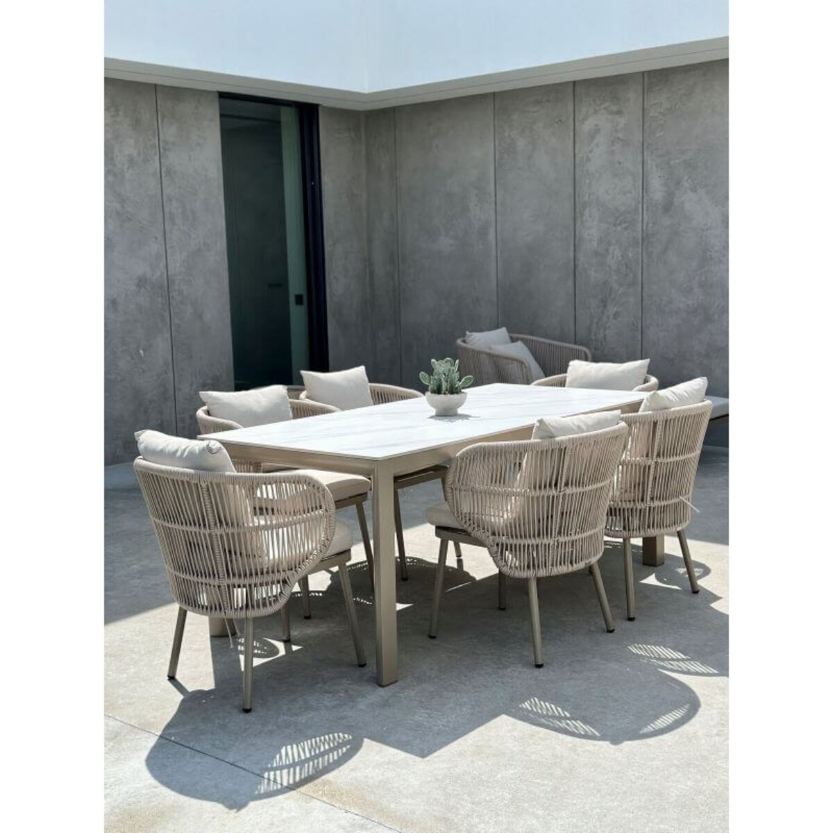 ZESTAW ALUMINIOWY AZZURE SZAMPAŃSKI 6