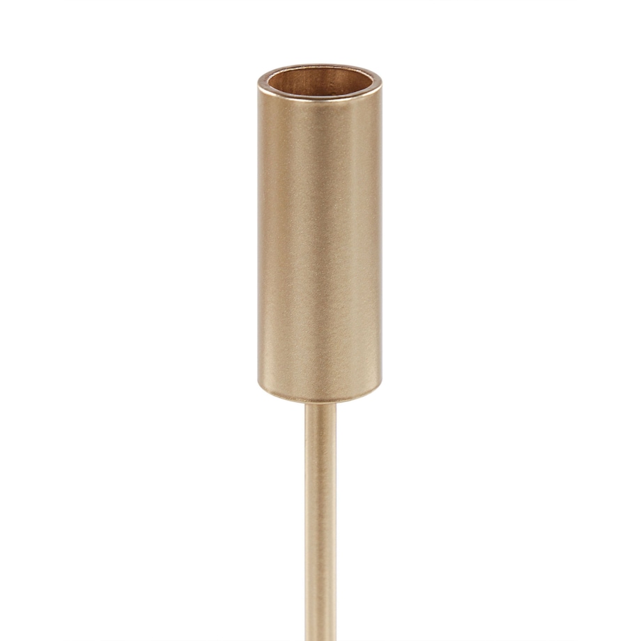 Zestaw 2 świeczników BUNYU Metal 19/28 cm Złoty