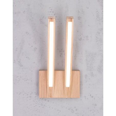 Drewniany Kinkiet BRITOP Lighting 2xLED 7.5W Dąb Olejowany FSC, Polski Producent, 1 szt.