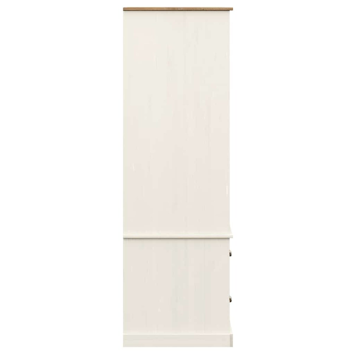 vidaXL Szafa VIGO, biała, 90x55x170 cm, lite drewno sosnowe