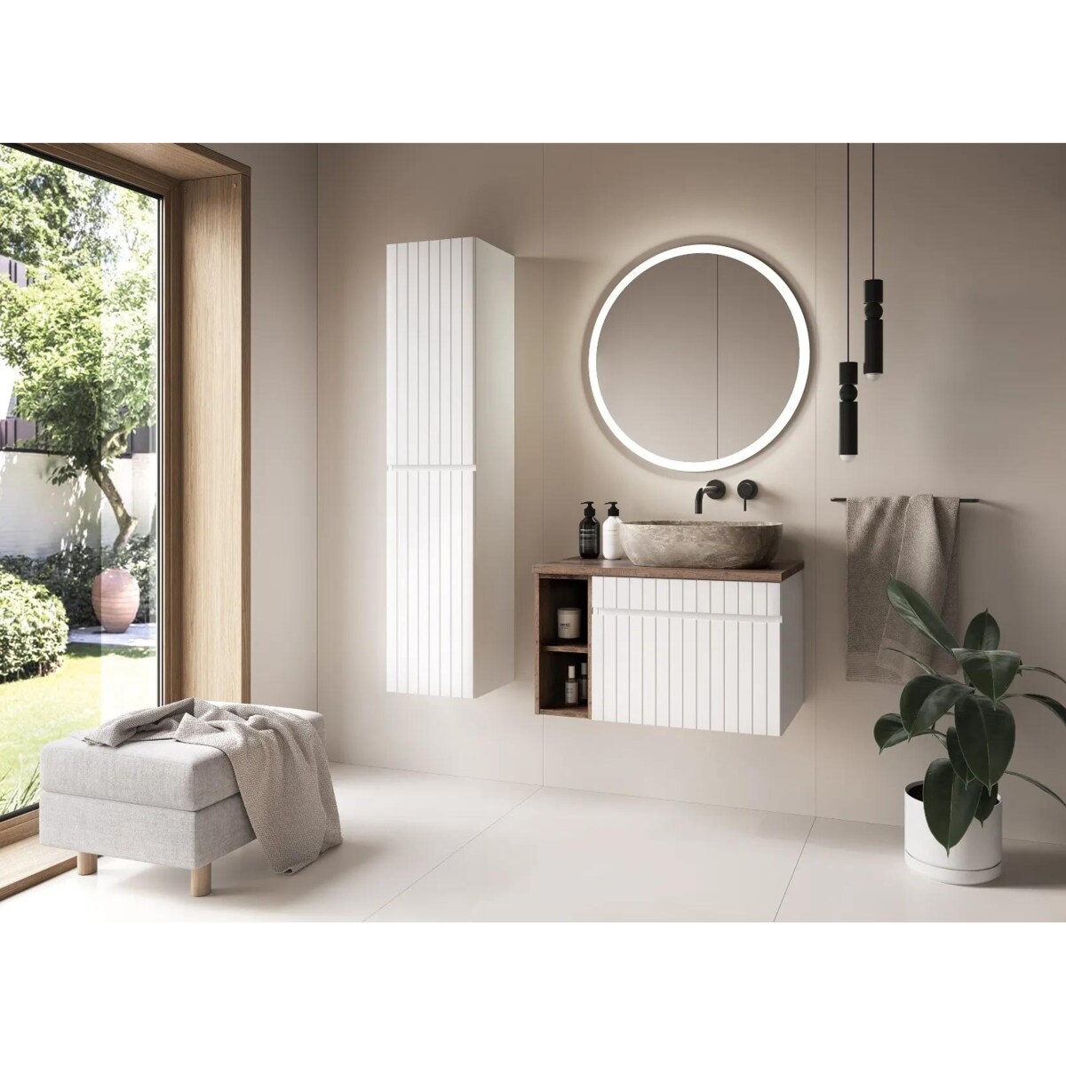 Szafka łazienkowa ICONIC WHITE 80 35cm biała