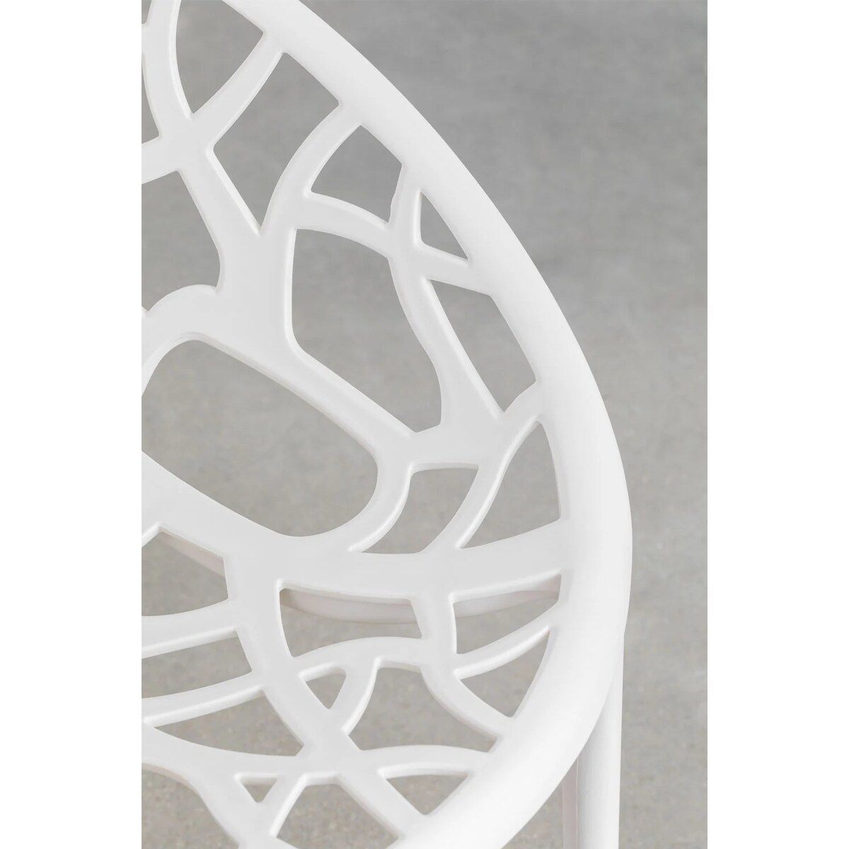 Krzesło z polipropylenu, sztaplowane, Coral, białe