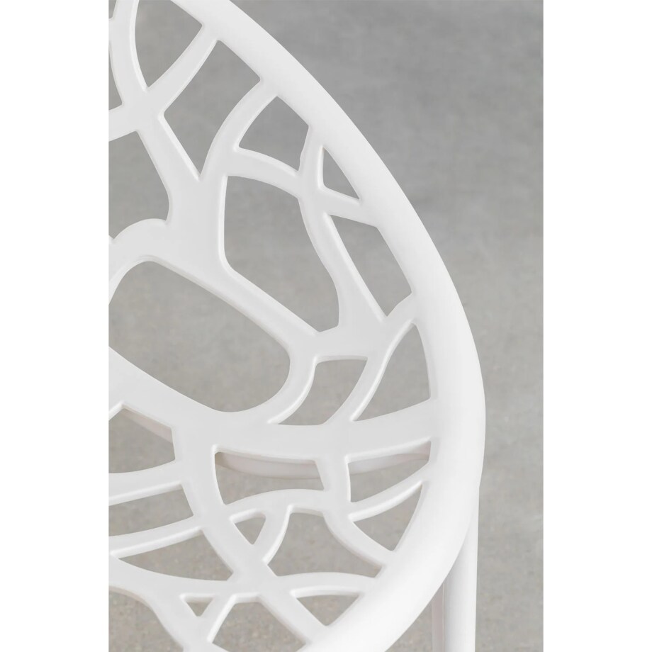 Krzesło z polipropylenu, sztaplowane, Coral, białe