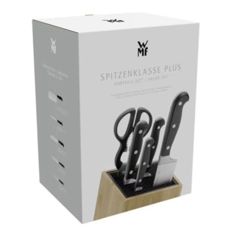 Zestaw 4 noży w bloku + nożyczki Spitzenklasse Plus, WMF