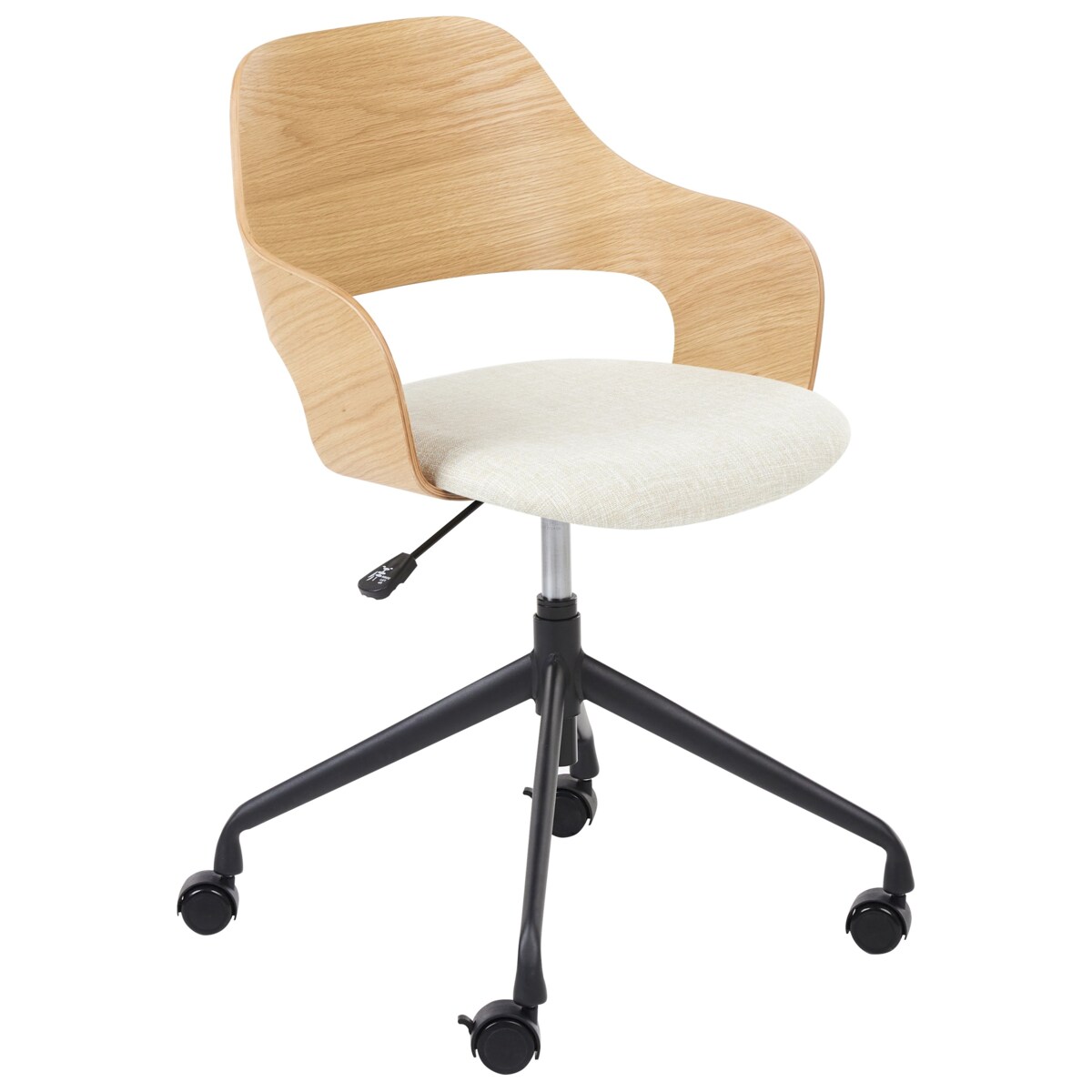 Fotel biurowy NOVATO Len Jasnobeżowy