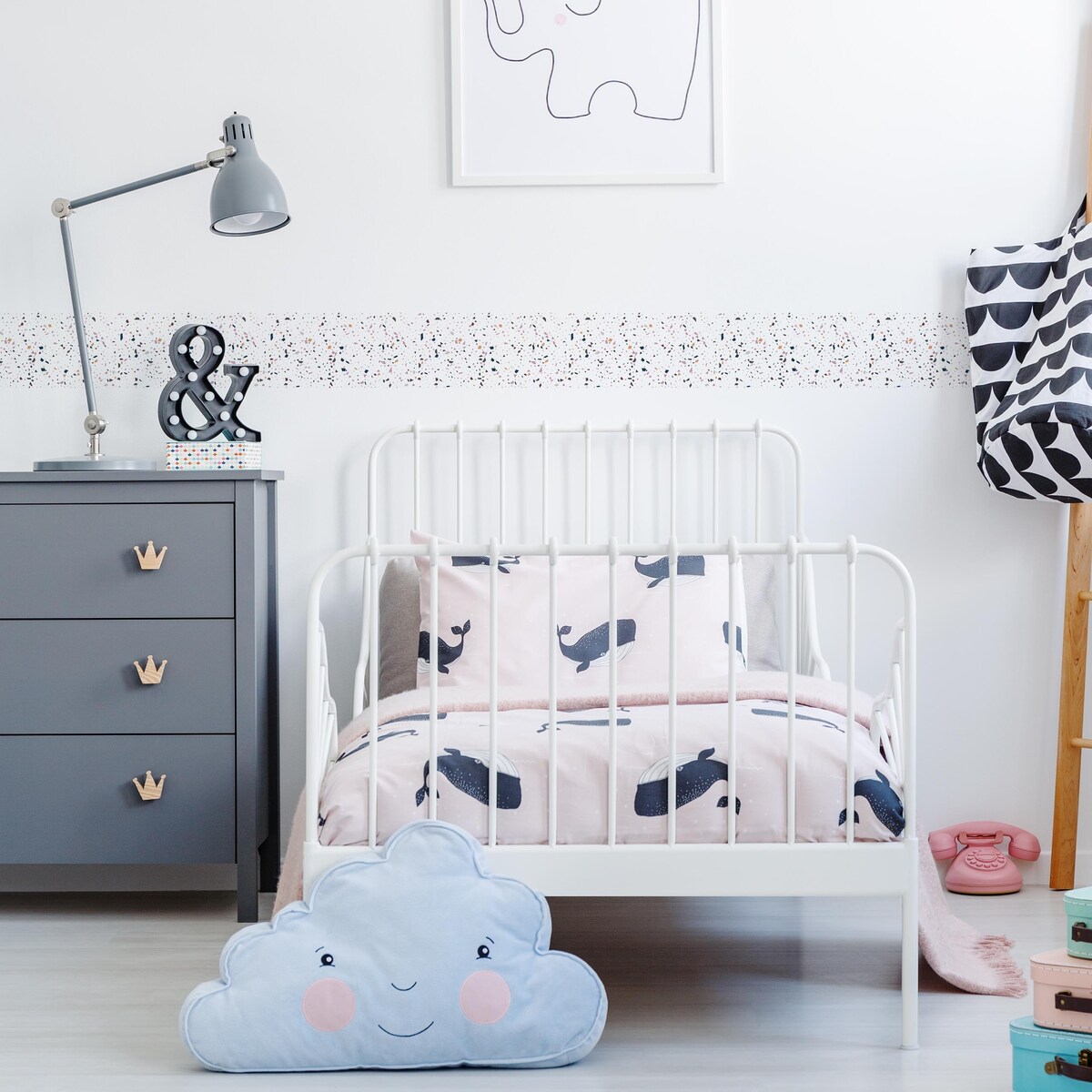 Pasek Dekoracyjny Do Salonu LASTRYKO Abstrakcja Beton Marmur