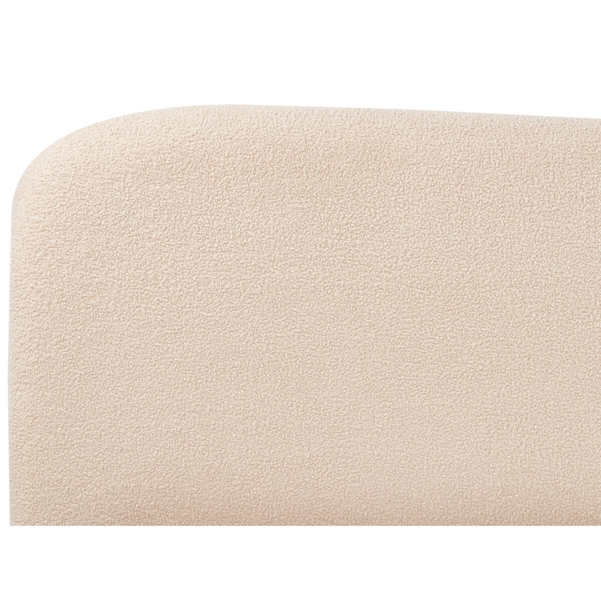 Łóżko z pojemnikiem Boucle BLAGNAC 160 x 200 cm Jasnobeżowy