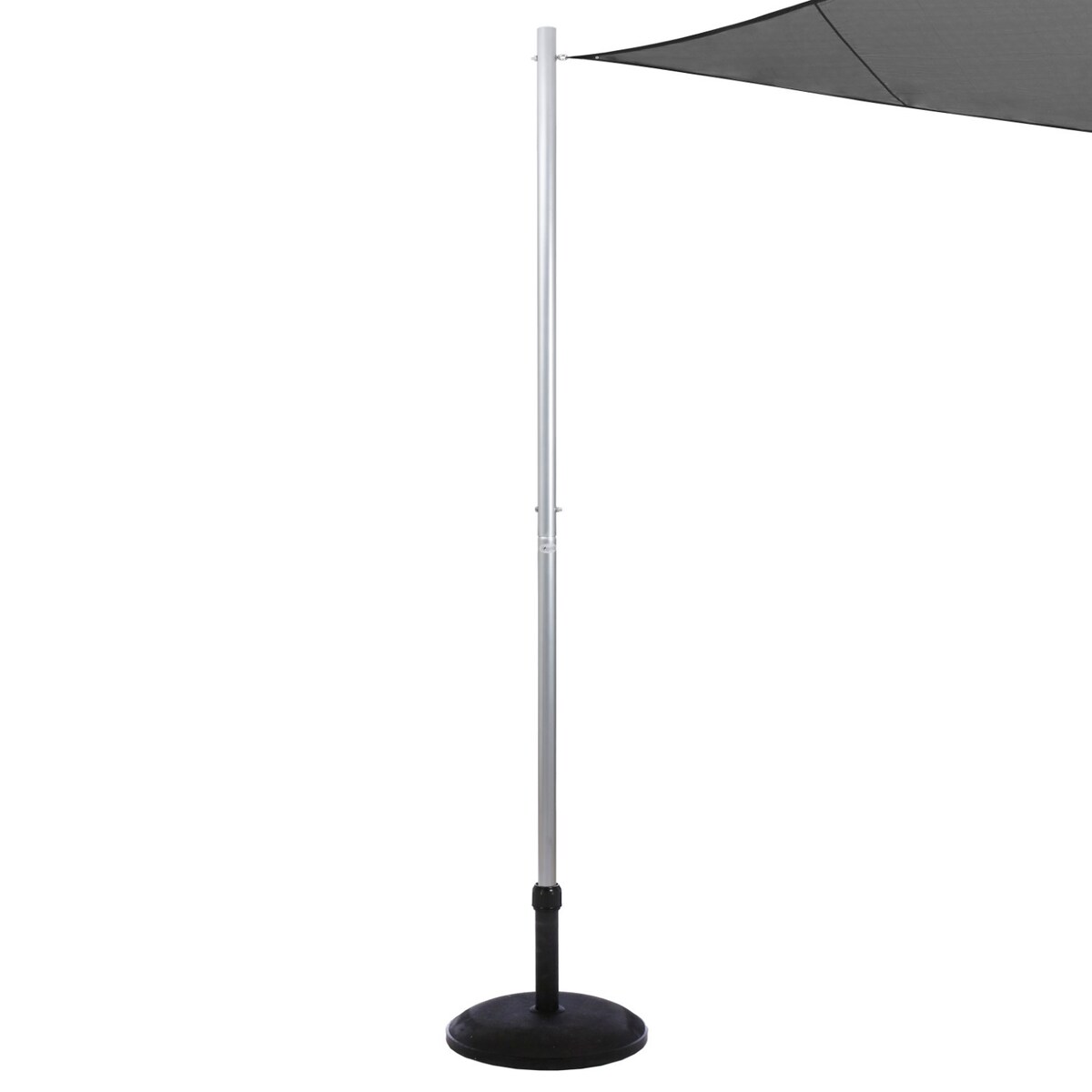 Słupek do montażu żagla przeciwsłonecznego, wys. 255 cm, metalowy