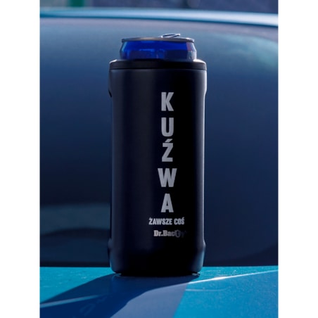 Kubek termiczny na kawę 2w1 Dr.Bacty Notus 360 ml - granatowy - Kuźwa