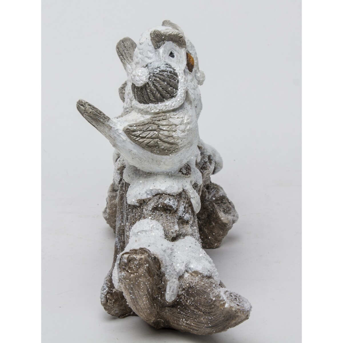 Dekoracja ptaki zimą 17x28x8 cm UCCELLI