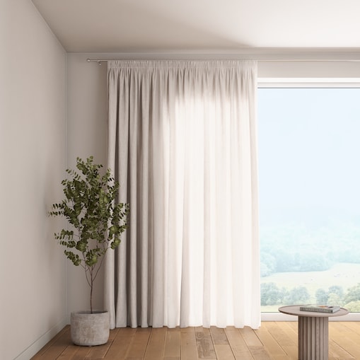 Zasłona na taśmie marszczącej 1 szt. 130x245 ecru