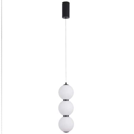 Lampa wisząca PERLA LED czarna 12 cm