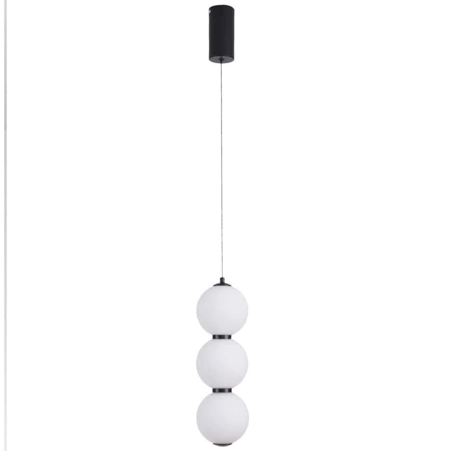 Lampa wisząca PERLA LED czarna 12 cm