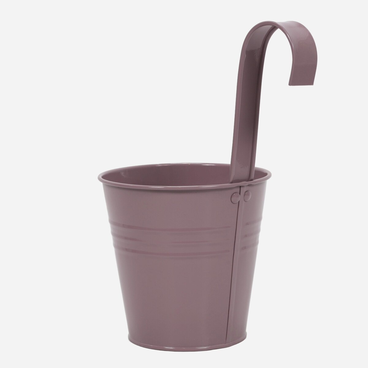 Cynkowa osłonka na doniczkę z hakiem, 13 x 13,5 cm