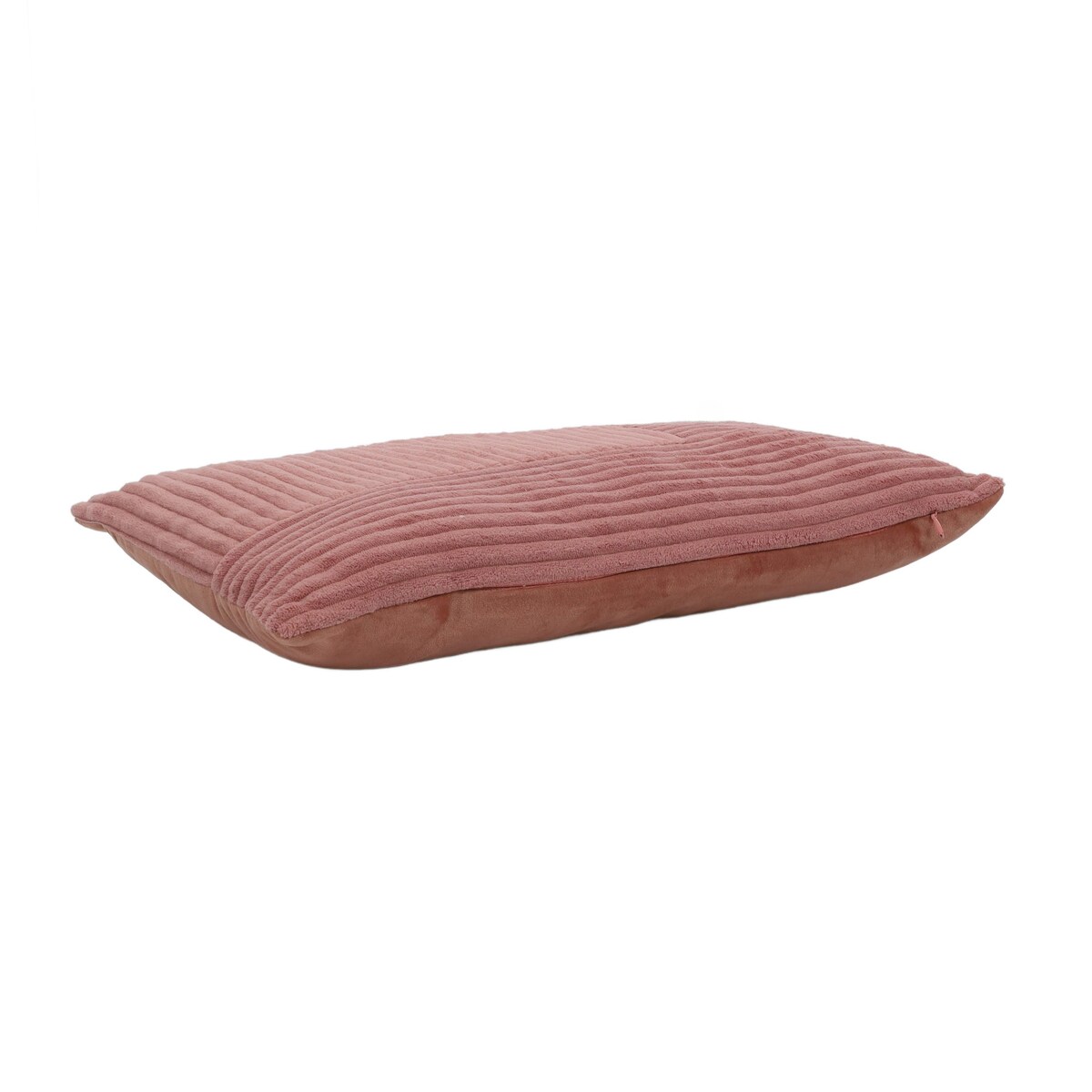 Poduszka dekoracyjna ze sztruksowym patchworkiem z przodu, 30 x 50 cm