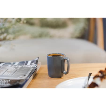 Dwa kubki ceramiczne z uszkiem 80 ml Fuori szare 29958