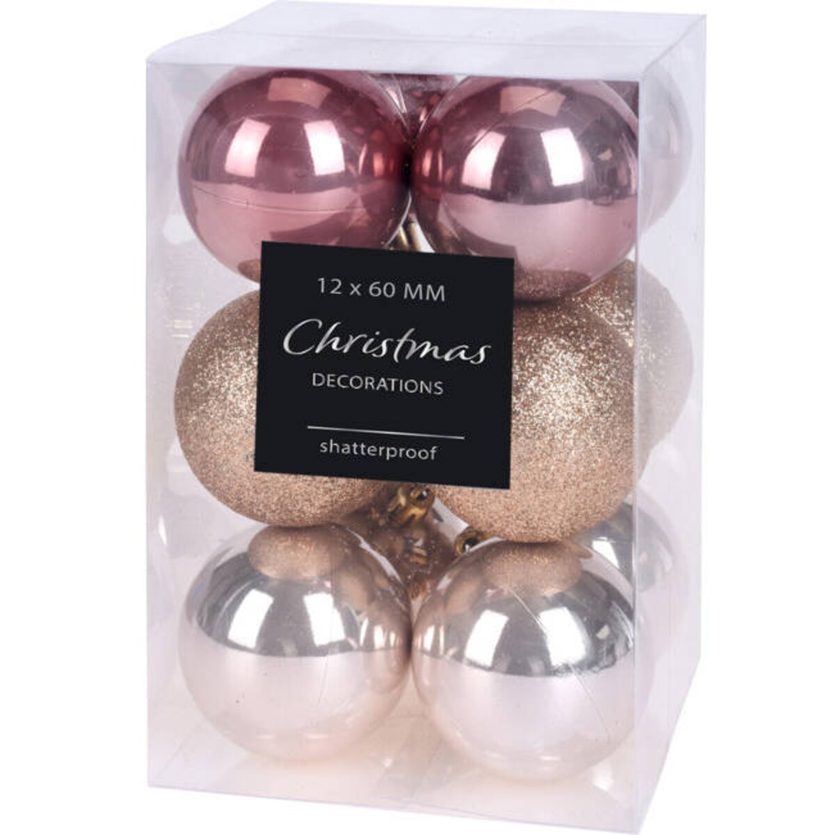 Zestaw bombek choinkowych, Ø 6 cm, 12 sztuk