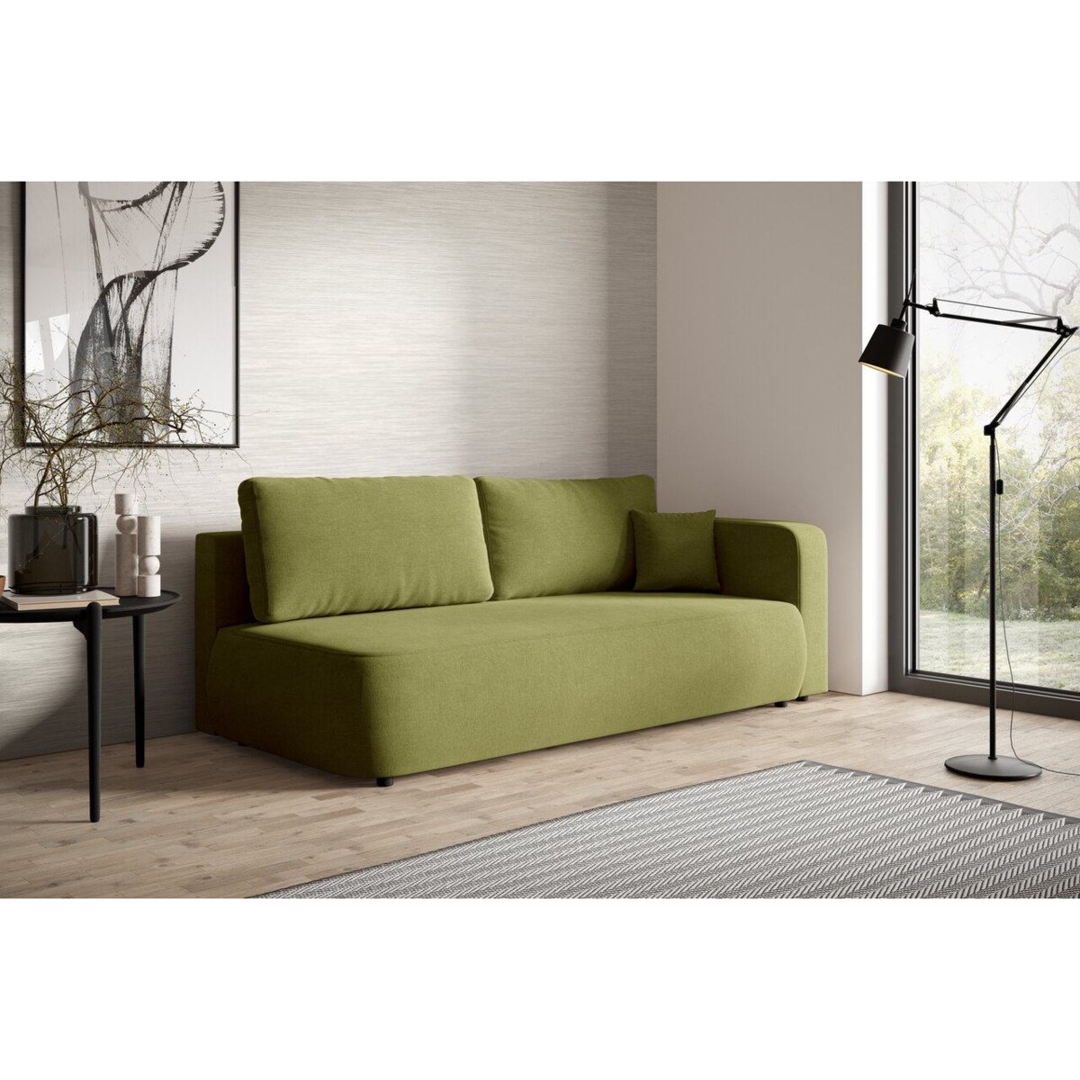 Kanapa OKOPE z bokiem z funkcją spania Kolor: Wind 34