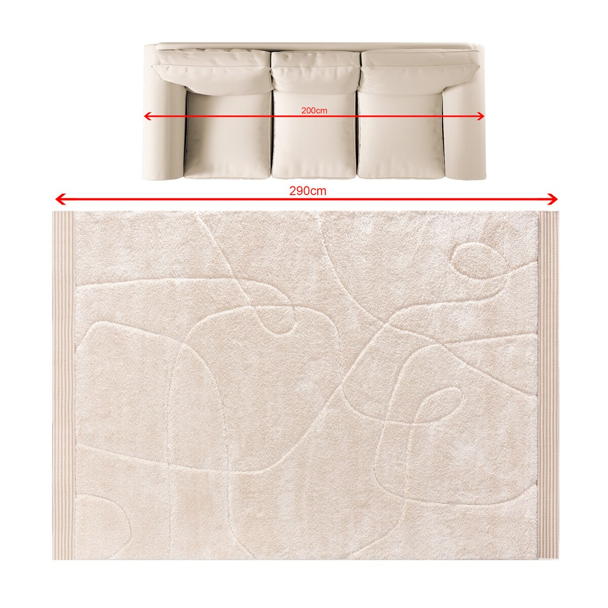 Dywan Ardano cream 200x290 cm, 200x290 cm