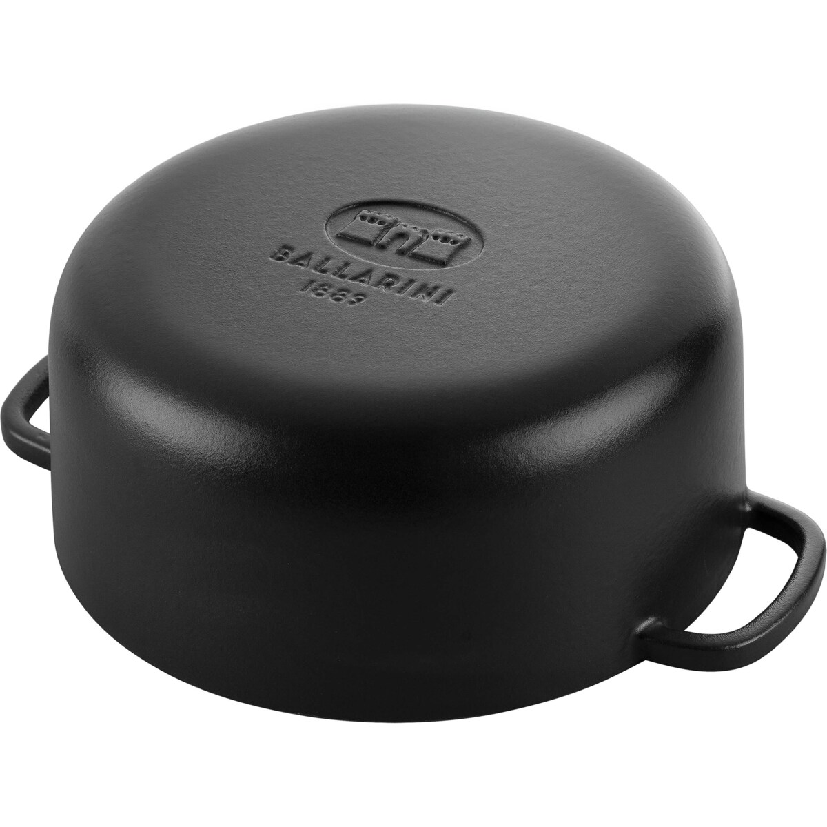 Garnek żeliwny okrągły Ballarini Bellamonte - 7 ltr, Czarny