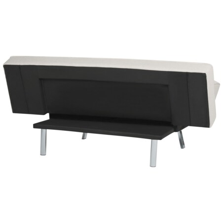 Tapicerowana sofa rozkładana beżowa BRISTOL