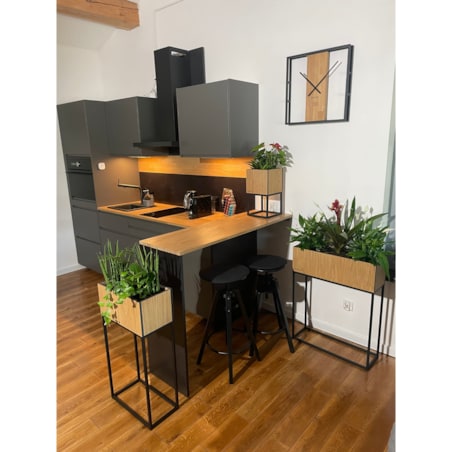 Kwietnik LOFT FIORINO dąb 42x22x80 cm