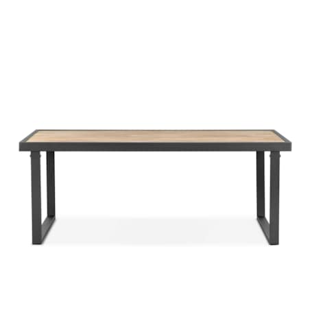 KONSIMO TRIBO Stół ogrodowy ze stali w kolorze antracytowym w stylu loft