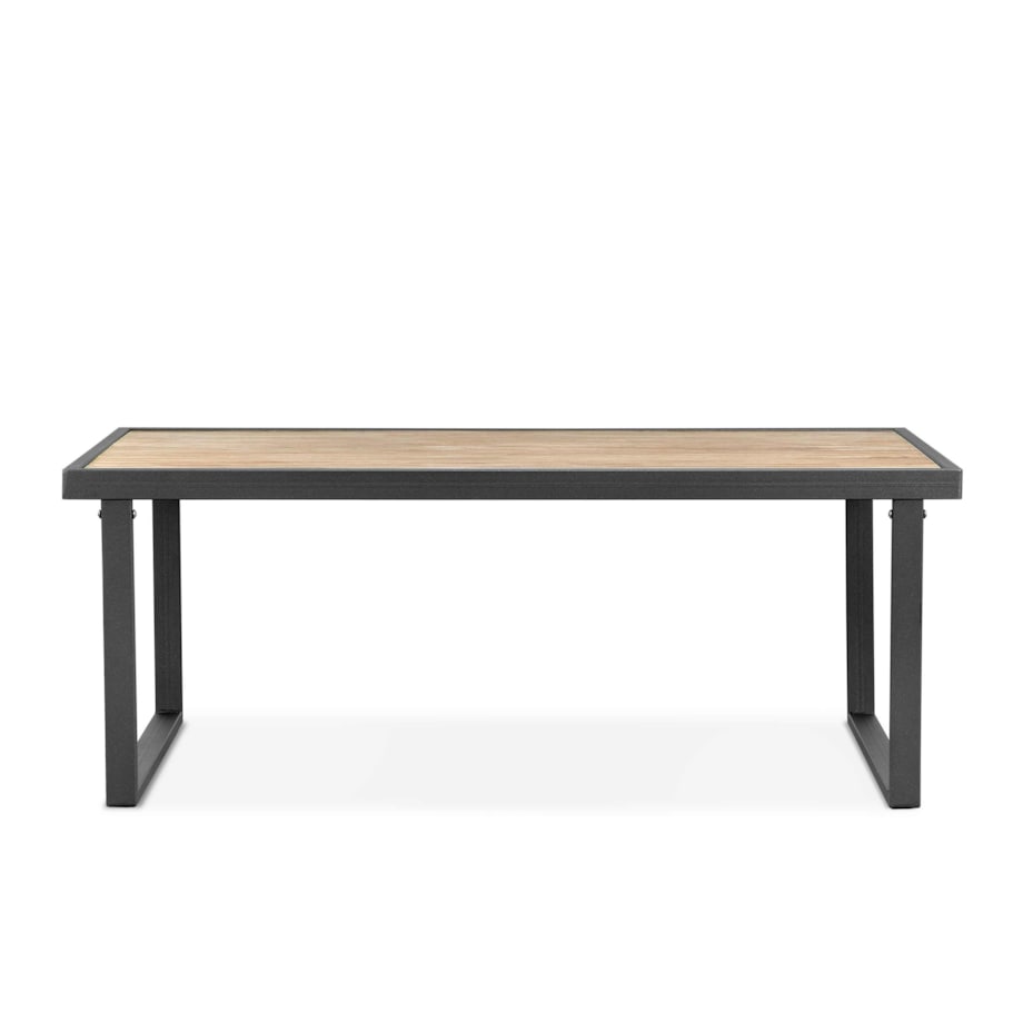 KONSIMO TRIBO Stół ogrodowy ze stali w kolorze antracytowym w stylu loft