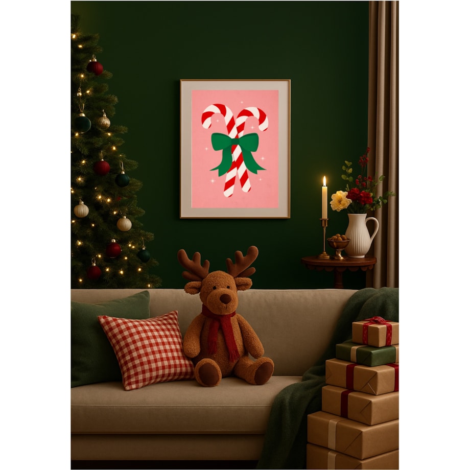 Poster Story, Plakat, Obraz - Świąteczne Lizaki, wymiary 42 x 60 cm