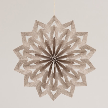 Ozdoba świąteczna Nivalis II beige 40 cm boże narodzenie, święta, świąteczne, beżowy, 40x5 cm