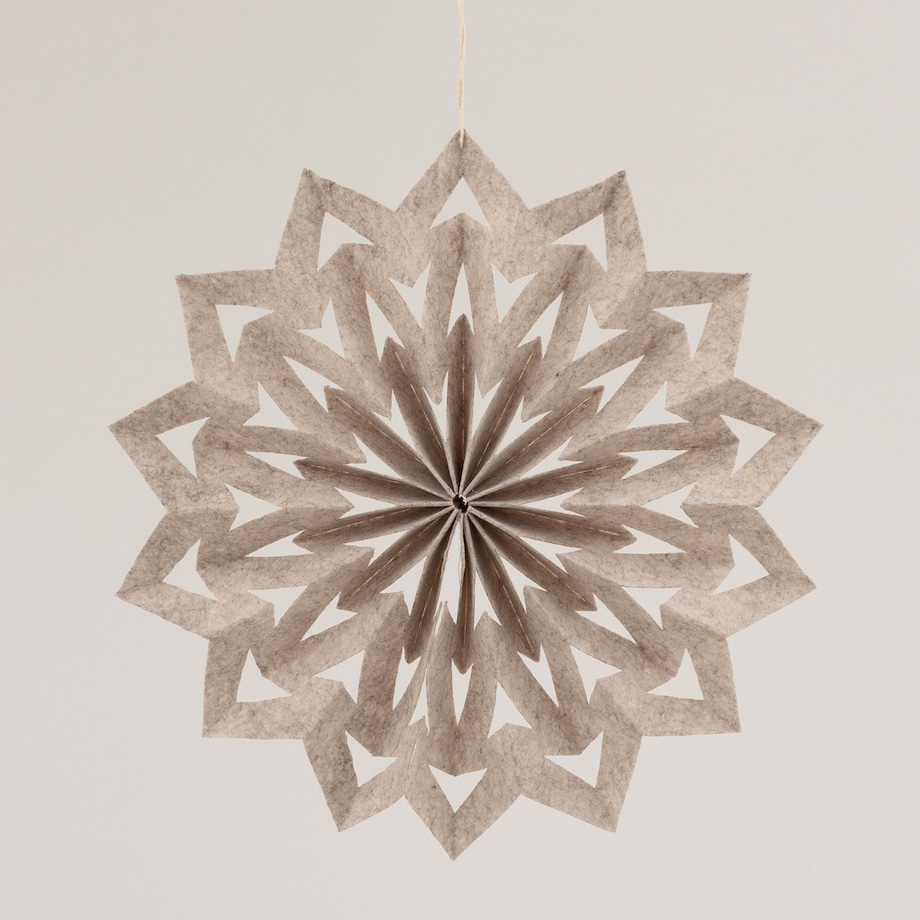 Ozdoba świąteczna Nivalis II beige 40 cm boże narodzenie, święta, świąteczne, beżowy, 40x5 cm