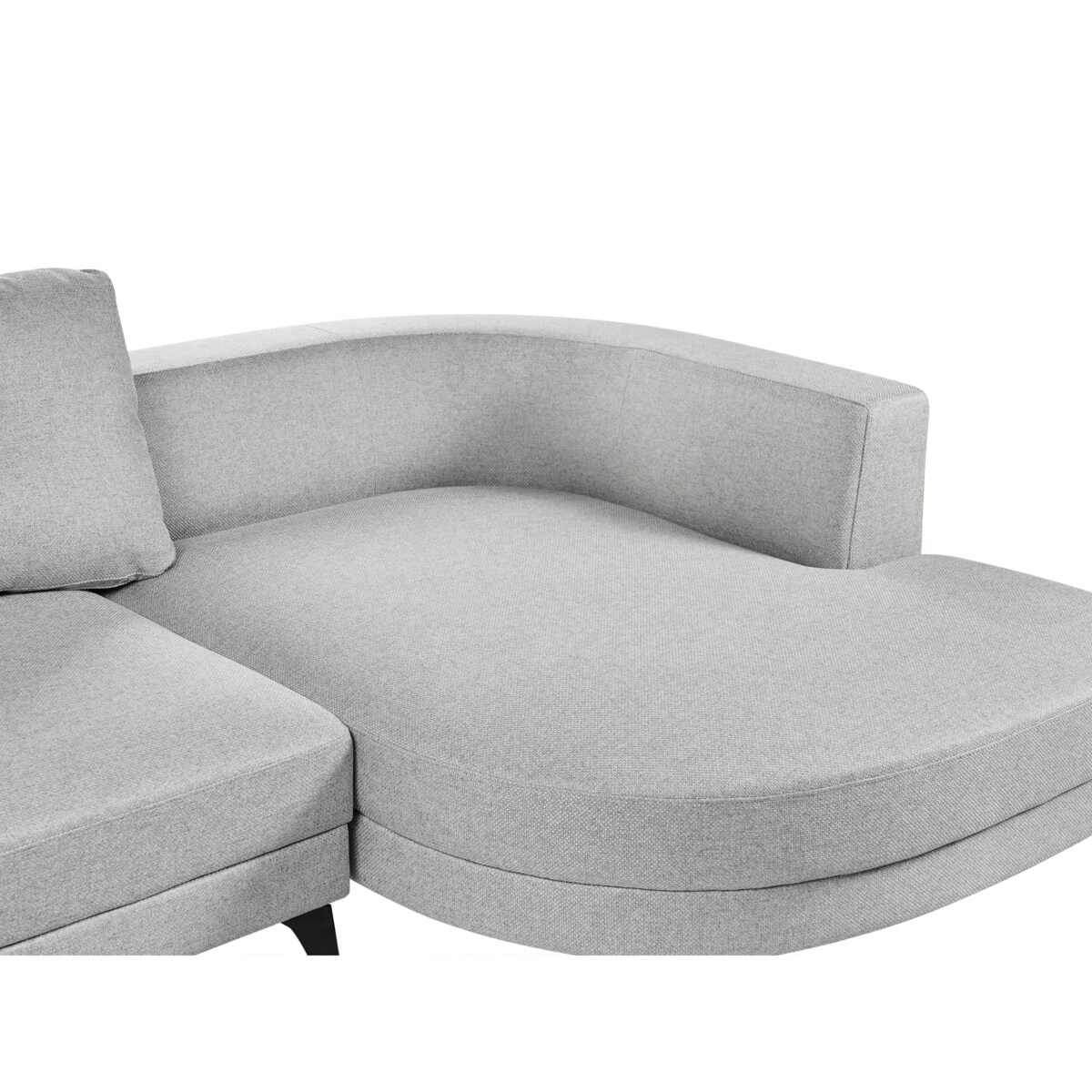 Narożnik dla 3 osób MARUM Len syntetyczny Szary Lewostronny