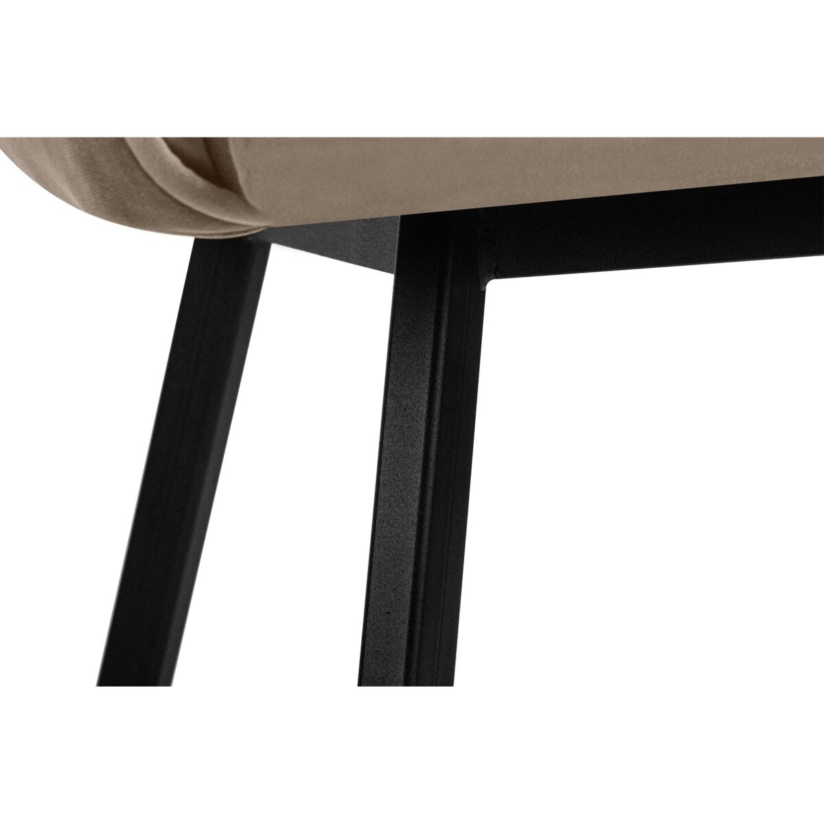 KONSIMO PYRUS welurowe krzesła 2 sztuki beżowe