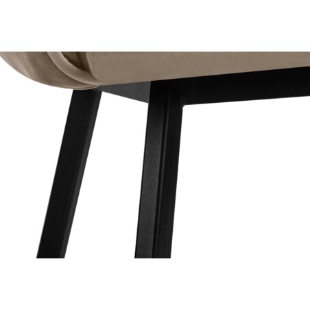 KONSIMO PYRUS welurowe krzesła 2 sztuki beżowe