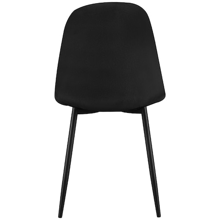 Krzesło tapicerowane czarne welurowe pikowane guziki do salonu