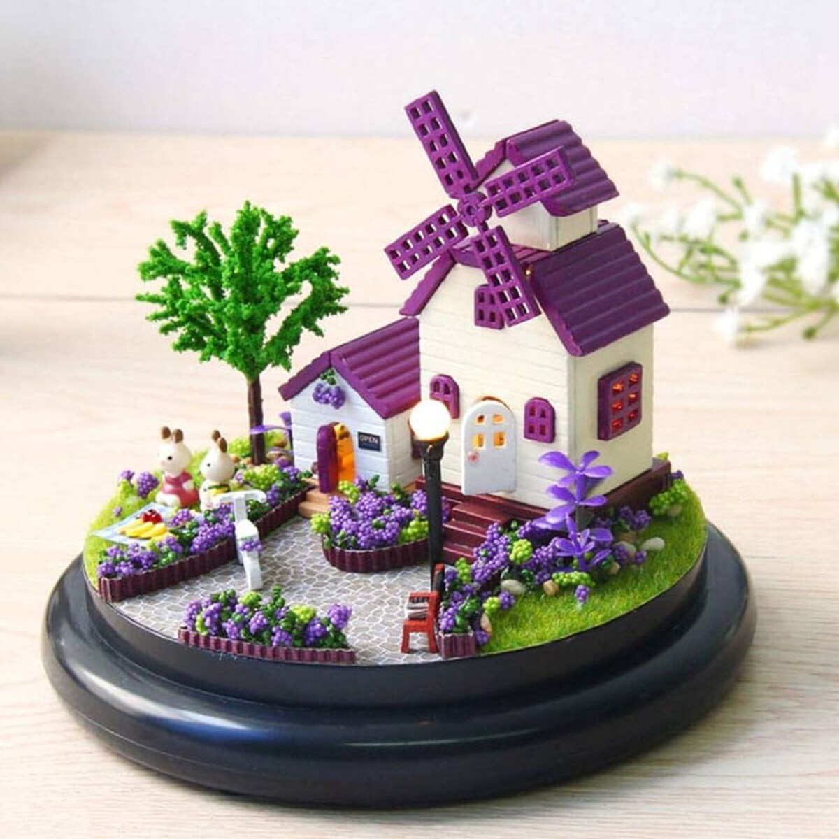 Miniaturowy domek - Lawendowa Prowansja