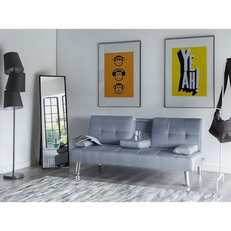Sofa rozkładana dla 3 osób ROXEN Jasnoszary