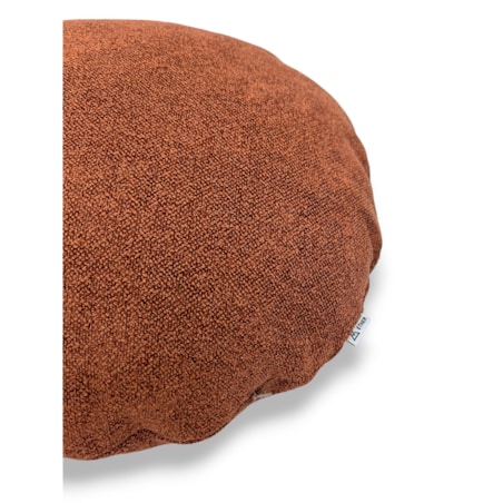 Okrągła ruda poduszka dekoracyjna 45 cm Ronda