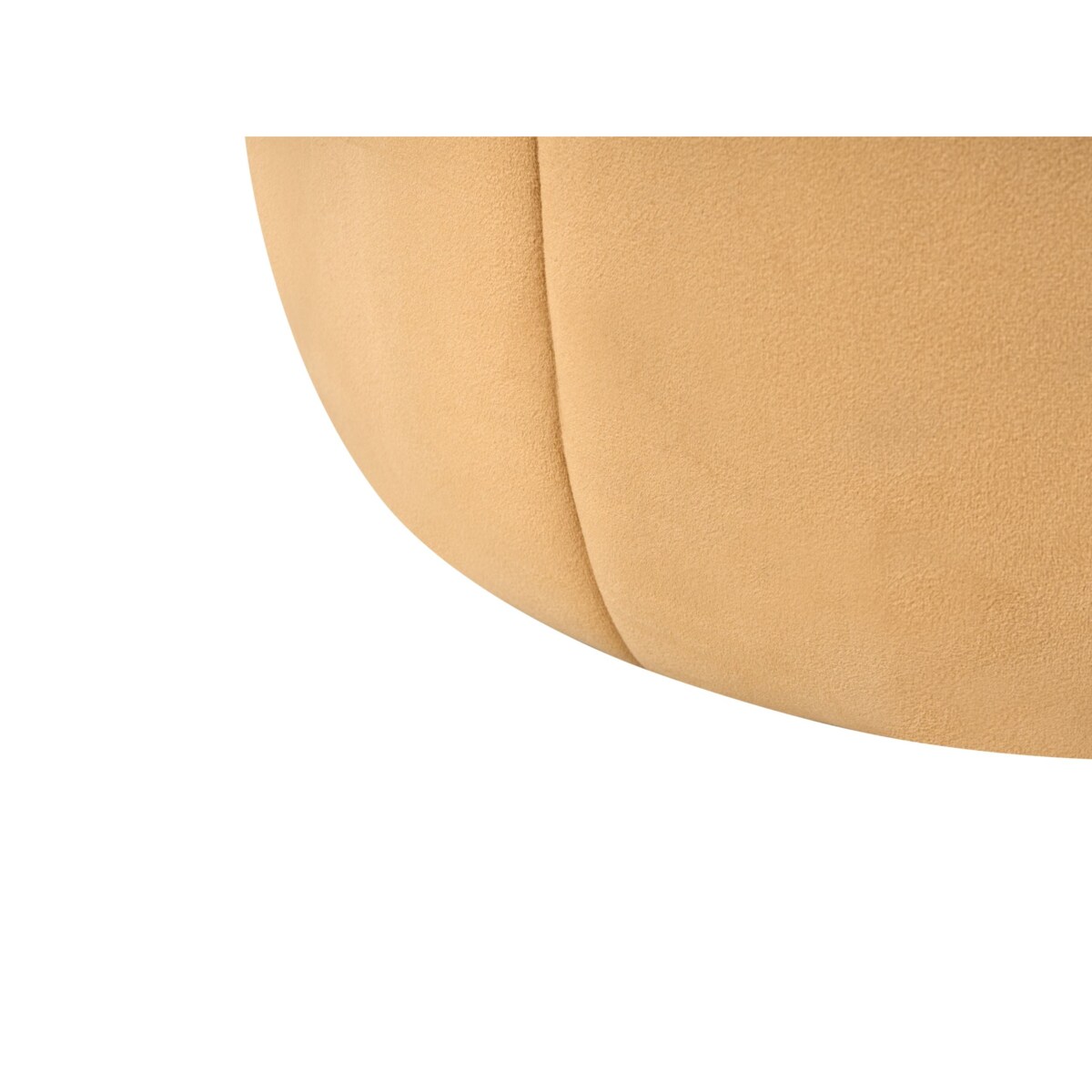 Puf SELBY Welur Musztardowy